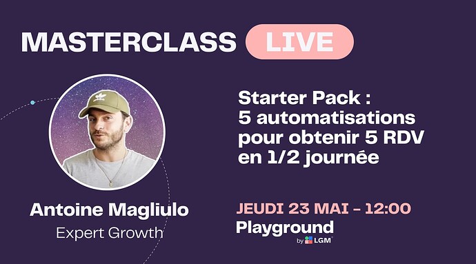 Masterclass Live PlaygroundAntoine