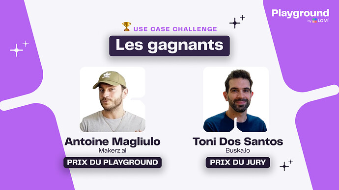 Les Gagnants du Challenge