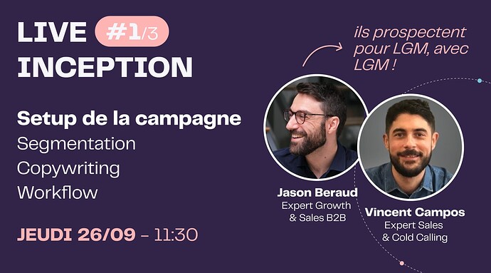 Live Inception #1 - Setup de la campagne